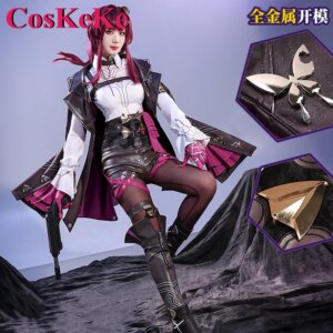 CosKeKe Kafka Cosplay Anime Game Honkai: Star Rail Costume Gorgeous Sweet Combat Uniform Halloween Carnival Role Play Clothing