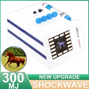 300MJ Animal Shockwave Therapy Machine For Horse Treating Tendon Injuries Fatigue Relax Veterinary Use Body Massager