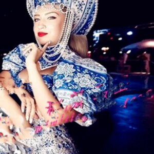 Bar GOGO blue and white porcelain costume Chinese style national tide ds costume
