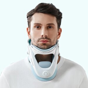 Ergonomic Neck Stretcher Adjustable Cervical Traction Device Neck and Shoulder Relaxer Gifts for Men/Women/Dad/Mom/Him/Her Neck