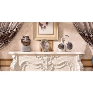 Small-sized furniture, living room bedroom Carved Mantel for Decoration