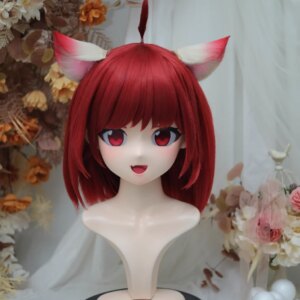 (NFD36–34)Customize Full Head With Lock Pretty Female/Girl Japanese Animego Character Kig Cosplay Kigurumi Mask Crossdress Doll