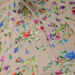 Silk Jacquard Velvet Woven Joe Fabric Dress and Cheongsam