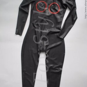 0.6 mm thickness female’s sexy latex catsuit in heavy latex FOX STYLE