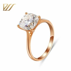 Provence 10K/14K/18K Gold Moissanite Wedding Rings for Women D Color VVS1 Customized Women’s Engagement Rings GRA Certificate
