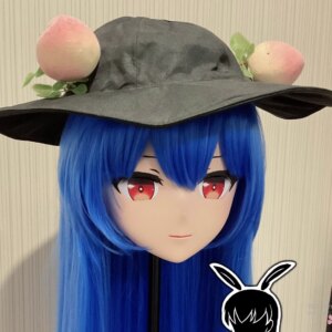 (RB28067)Customize Full Head Quality Handmade Female/Girl Resin Japanese Anime Cartoon Character Kig Cosplay Kigurumi Mask