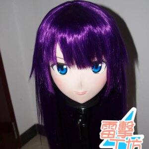 (KM9165) Handmade Female Sweet Girl Resin Crossdress Outfit Cosplay Japanese Animegao Role Play Kigurumi Mask