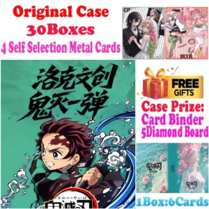 2025 Newest Case Wholesale Luoke Culture Demon Slayer Acrylic Colored Paper Card Waifu Shinobu Playing Card CCG TCG Artboard