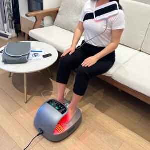 Terahertz Therapy Remote Control IMD Display Screen Foot Circulation Massager Machine for Old People