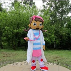 New Adult Hot Sale Foam Cute Doc McStuffi Doll Fancy Cartoon Mascot Costume Plush Christmas Fancy Dress Halloween Mascot Costume