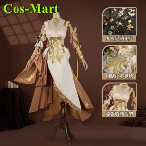 Cos-Mart Game Honkai: Star Rail Aglaea Cosplay Costume Gorgeous Sweet Uniform Dress Female Activity Party Role Play Clothing New