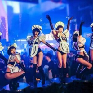 Lace Maid Themed Party Bar Gogo Performance Costume Sexy Nightclub Ds Costume Female Interactive Atmosphere Group