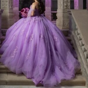 Vintage Light Purple Quinceanera Dresses Cap Sleeve Lace Applique Tulle Ball Skirt Women Prom Party Dress Sweet 15 16 Customized