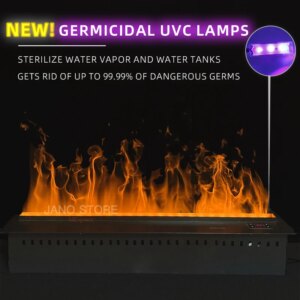 3D Water Vapor Fireplace Germicidal UV Lamps Customized Electric Fireplace Tv Stand Inserts Humidifier Living Room Decorative