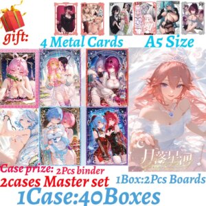 New A5 Size Goddess Board Moon Sets On The Milky way Wave 2 Hobby Colleciton Card Doujin CCG Waifu Board Anime Toys Card Gifts