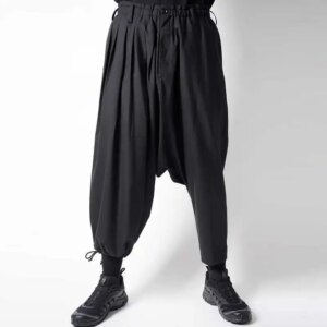 YOJI OOAK Japanese original dark design fashionable casual loose leg small leg men’s pants