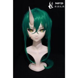 Kigurumi Ark of Tomorrow, Star Bear Kigurumi mask Full Headband Lock Cosplay Headshell Props Costume Anime Tour