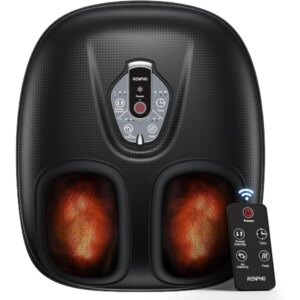 Foot Massager Machine with Heat,  Upgraded Christmas Gifts for Women Men, 3 Heating Levels, Deep Kneading,  Black
