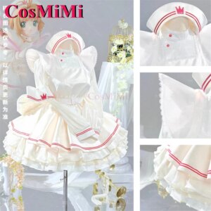 CosMiMi Anime Cardcaptor Sakura Kinomoto Sakura Cosplay Costume Sweet Lovely Nurse Uniforms Carnival Party Role Play Clothing