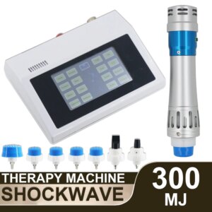 300MJ New Shockwave Therapy Machine ED Treatment Shoulder Pain Relief Body Relaxation Massager Home Use Shock Wave Equipment