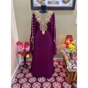 Selling New Wine, Kaftan Farasha Abaya Dress From Dubai Morocco Very Fancy Long Dress