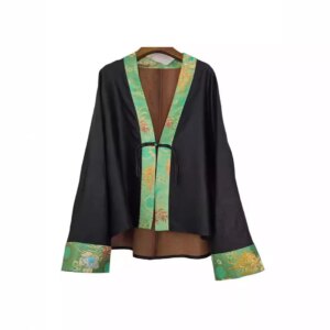 High Quality Xiangyun Yarn Brocade Autumn and Winter Real Silk Chinese Style Cardigan Short Coat Women’s Jacquard Outer Wear