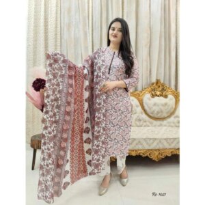 Women Kurti Palazzo with Dupatta Set Readymade Salwar Kameez Dress Kurta Pant