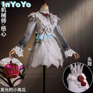 InYoYo Tracy Reznik Cosplay Costume Identity V Mechanic Paper Heart Qizhen Fashion Uniform Dress Game Suit Halloween Party Outfi