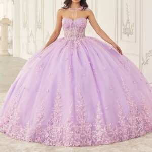 Light Lilac Ball Gown Sweet 16 Year Old Quinceanera Dresses Applique Lace Beads Tull Party Birthday With Cape Vestidos 15 De