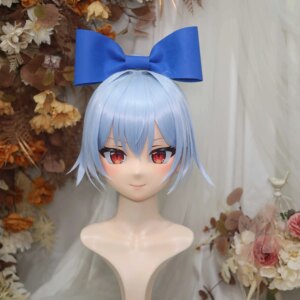 Customize Character Female/Girl Resin Kig Full Head With Lock Anime Cosplay Japanese Anime Kigurumi Mask