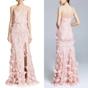 Customized Simple Net Pleat Mermaid V-neck Long Dresses Bespoke Occasion Dresses Classic Exquisite Modern Style Pastrol Unisex F