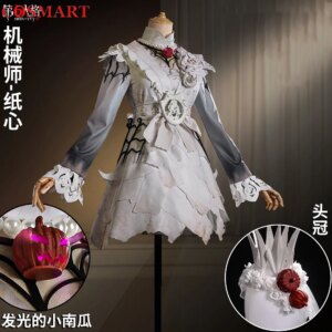 COSMART Identity V Tracy Reznik Mechanic Paper Heart Qizhen Fashion Game Suit Cosplay Costume Halloween Party Outfit S-XXL