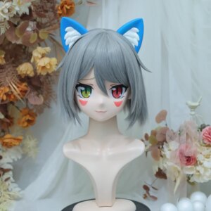 (NFD38–53)Customize Full Head With Lock Pretty Female/Girl Japanese Animego Character Kig Cosplay Kigurumi Mask Crossdress Doll