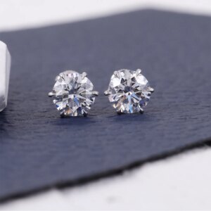 Provence Luxury Stud Earrings IGI 1ct D/VS1 Lab Diamonds 14K Gold Fine Engagement Jewelry Classic Earrings Personalized Custom