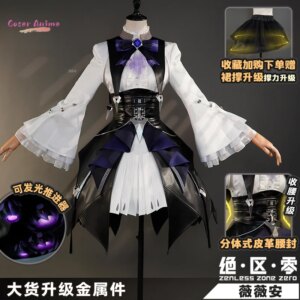 Zenless Zone Zero Vivian Cosplay Costume Dress Uniform Headwear Mockingbird Metal Props Halloween Party Women Carnival