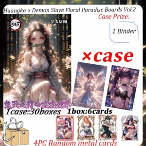 2025 Newest Huangka Demon Slaye Floral Paradise Boards Vol.2 Collectible Card Doujin Booster Box Birthday Gifts