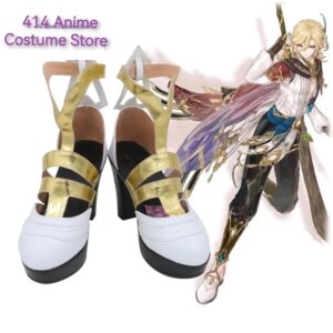 Game Genshin Impact Kaveh Cosplay Boots Halloween Christmas Party White Leather Shoes Women Men Custom Made