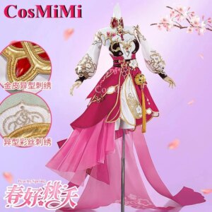 CosMiMi Hot Game Honkai Impact 3 Elysia Cosplay Costume Peachy Spring Skin Sweet Elegant Dress Carnival Party Role Play Clothing