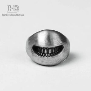 Smiley Series Ring/ smiley face ring/Exaggerated smile ring/Grinning smile ring/Cold smile ring