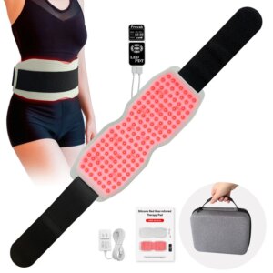 Professional 660nm 850nm 940nm Low Level Laser Therapy Lllt Red Infrared Light Treatment Heating Pad Belt for Pain Relief