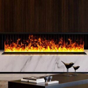 Decor Water Vapor Fireplace 3D Atomized Flame Dimmable Steam Mist Intelligent Modern Indoor 3D Water Vapor Fireplaces