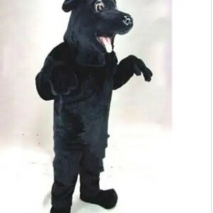 New Adult Hot Sale Foam Cute Doll Black Dog Cartoon Mascot Costume Plush Christmas Fancy Dress Halloween Mascot Costume
