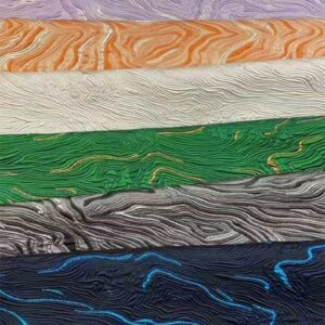 Hot Sale Colorful Jacquard Fabric Customized Pattern DIY Fabric for Stage Wedding Dress