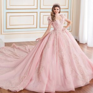 Pink Shiny Princess Quinceanera Dresses Off Shoulder Sequin Appliqued Lace Beading Tull Sweet 16 Dress Ball Gown Vestidos 15 De
