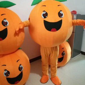 Orange Fruit Mascot Costume Suit Size Mascot Costume Suit Fancy Dress Cartoon Character Party Outfit Suit