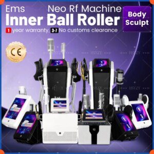 EMSzero Hi-emt Neo RF Inner Ball Roller Machine Body Sculpt Machine Vacuum Inner Ball Roller 360 Degree Rolling Cellulite Massag