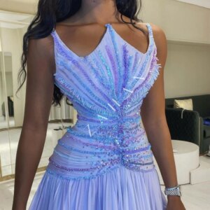 Other Shore Elegant Vintage Sweet Lilac Beads Mermaid Sexy Stylish Customize Formal Occasion Prom Dress Evening Party Gowns