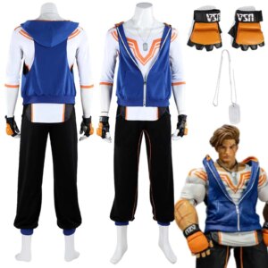 Fancy Dress Luke Cosplay For Men Clothing Fighter Game SF 6 Costume Adult Man Roleplay Fantasia Party Outfits