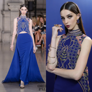 L226 New Arrival Royal Blue Two Pieces beaded Mermaid vestidos de fiesta  فساتين سهره evening dresses
