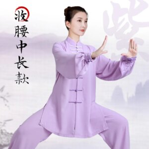 Tai Ji Suit Martial Arts Women’s New Western Style High-End Competition Performance Exercise Clothing Spring and Summer Long